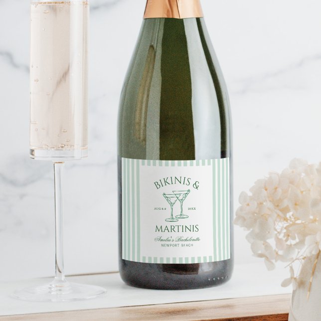 Bikinis & Martinis - Bachelorette Verde (Criador carregado)