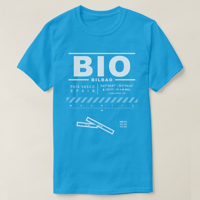 Bilbao Airport BIO T-Shirt (Frente do Design)