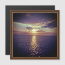 Bilbau | Sunrise Sobre O Cartão Magnético Oceânico