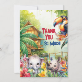 Bilhete de Agradecimento da Selva Tropical