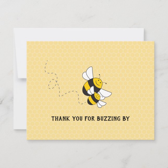 Bilhete de agradecimento de aniversário do Bumbleb (Frente)