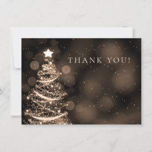 Bilhete de Agradecimento de Casamento de Natal Pre