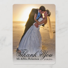 Bilhete de Agradecimento | Foto de Casamento Simpl