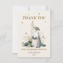 Bilhete de Agradecimento Personalizado da Lontra