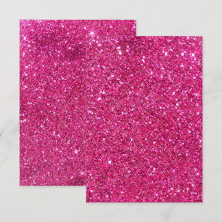 Bilhete de Agradecimento Pink Bling