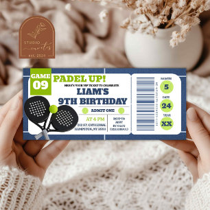Bilhete de Aniversário de Blue Padel Up Pickleball