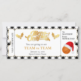 Bilhete de Basquete de Natal, Surprise Gift Vouche