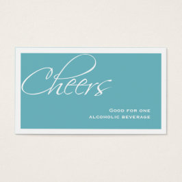 Bilhete de bebida personalizada para o evento form