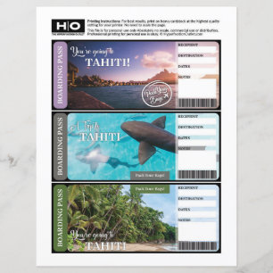 Bilhete de Choque Tahiti para Viagem e Eventos