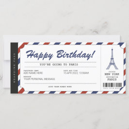 Bilhete de Férias de Passagem de Embarque de Paris