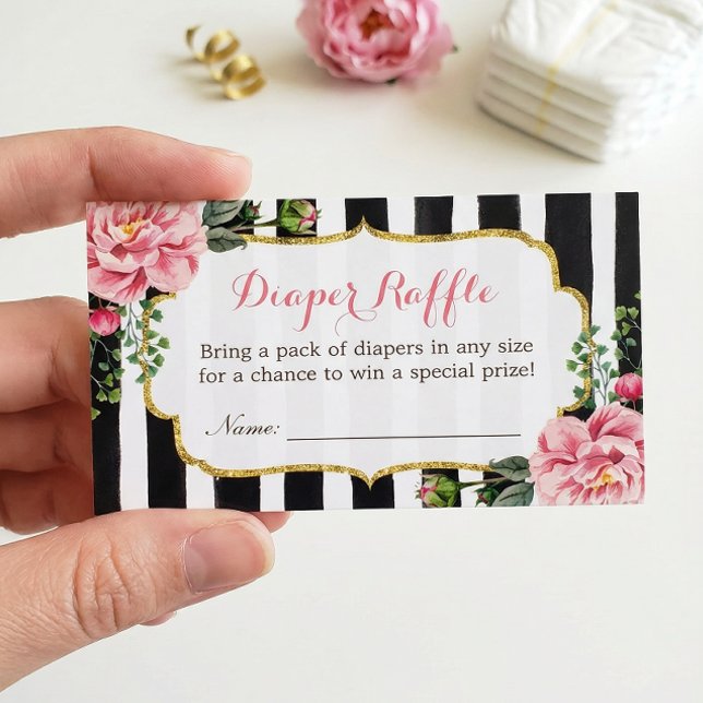 Bilhete de Fralda Floral de Chá de fraldas de Aqua (Criador carregado)