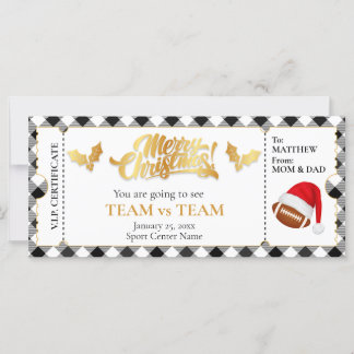 Bilhete de Futebol de Natal, Surprise Gift Voucher