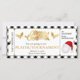 Bilhete de Golfe de Natal, Voucher Presente Surpre