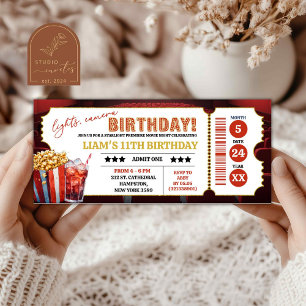 Bilhete de Noite de Cinema de Aniversário