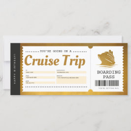 Bilhete de Passagem de Embarque de Cruzeiro