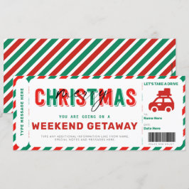 Bilhete de Presente de Natal de Voucher no Fim de 