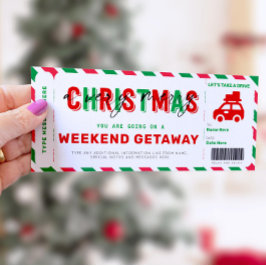 Bilhete de Presente de Natal de Voucher no Fim de 