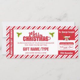 Bilhete de Reinador de Bonito de Natal, Cartão de 