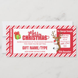 Bilhete de Reinador de Bonito de Natal, Cartão de 