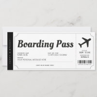 Bilhete de Viagem Aérea com Cartão de Embarque Sur