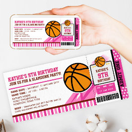 Bilhete Rosa de Basquete Passou o Convite de Anive