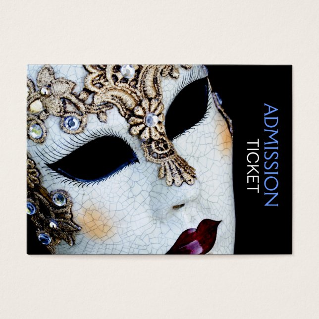 Bilhetes de Admissão do Partido Mascarada do Mardi (Frente)