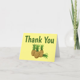 Bilhetes de Agradecimento Amarelos com Design de A