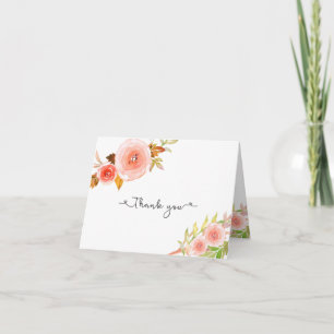 Bilhetes de agradecimento de casamento de chuveiro
