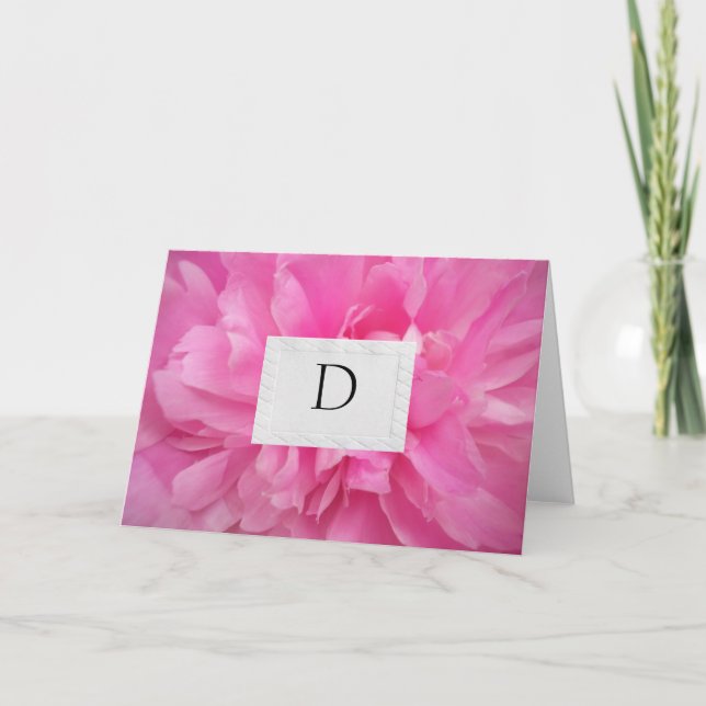 BILHETES DE AGRADECIMENTO DE NOIVA COM MONOGRAMA D (Frente)