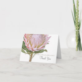 Bilhetes de Agradecimento Flor de Protea Rosa Flor