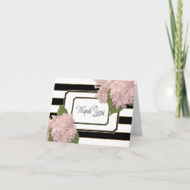 Bilhetes de Agradecimento Hydrangeas Art Déco Flor