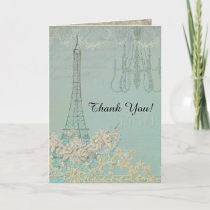 Bilhetes de Agradecimento Paris Cidade do Amor Cas