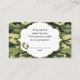 Bilhetes de rife Green Camo ou cartões de inserção