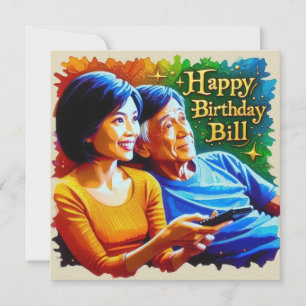 BILL~ Cartão de Aniversário ~ Horário de Lazer ~