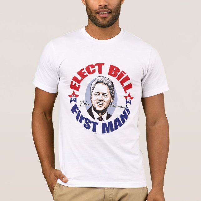 Bill Clinton para a primeira camisa do cavalheiro (Frente)