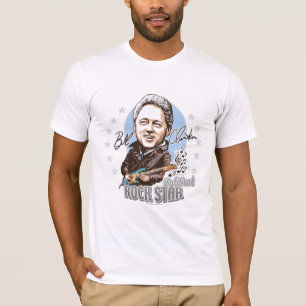 Bill Clinton Rockstar político! Camisa