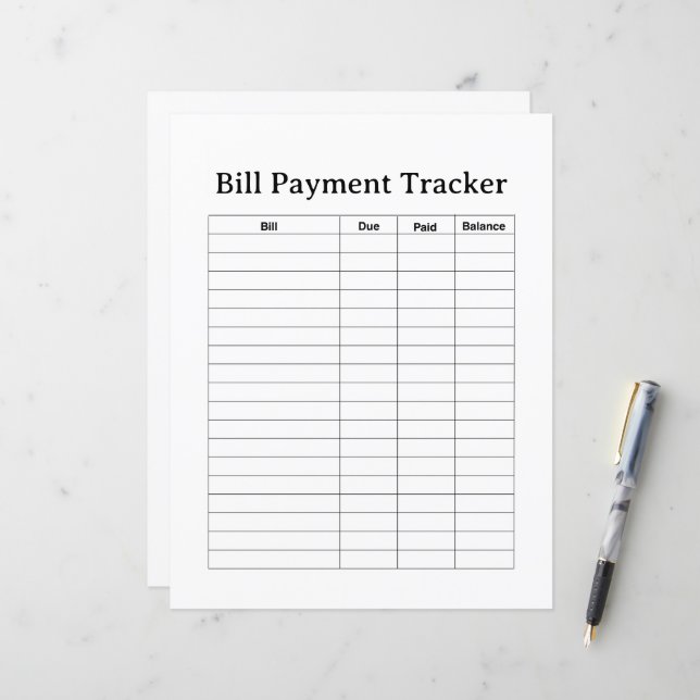 BILL PAYMENT TRACKER FLYER (Frente/Verso In Situ)