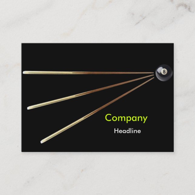 Billiard Cartão de visita (Frente)