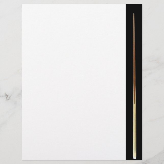 Billiard Cue Letterhead (Frente)