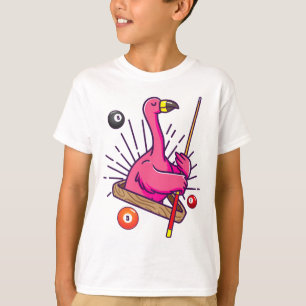 Billiard Flamingo Hustler Piscina Camisa Meninas S