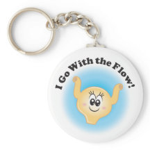 Billie Bladder "I Go With The Flow" Chaveiro