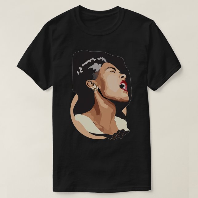 Billie Holiday Classic T-Shirt (Frente do Design)