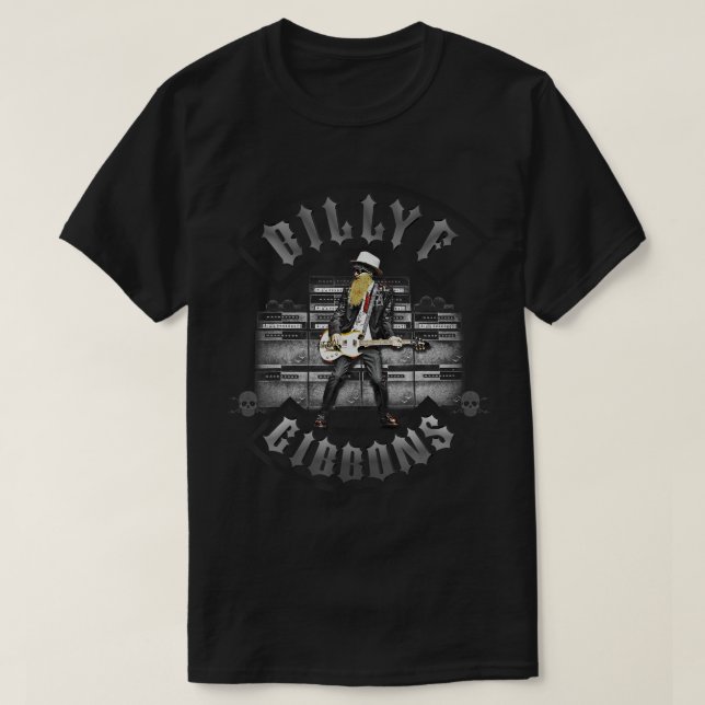 Billy F Gibbons Live IV T-Shirt (Frente do Design)