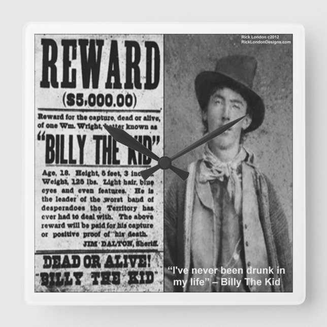 Billy The Kid Queria Um Relógio De Poster (Frente)