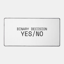 Binary Decision Yes No Minimalist Typewriter 