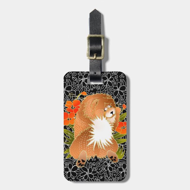 BINDI MINGSIE — etiqueta de bagagem de camarão ver (Frente Vertical)