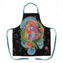 BINDI SEA OTTERS All-Over Impressão Apron