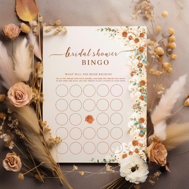 Bingo Bright Boho Bridal | Terracotta Rosas (Criador carregado)