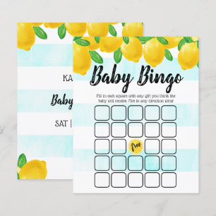 Bingo Chá de fraldas da Árvore de Limão Moderna em