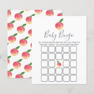 Bingo Chá de fraldas Pêssego Doce